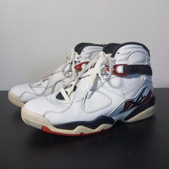 Air Jordan 8Retro Alternate Leather Mid Top Basketball Shoes 305381-104 Size 8